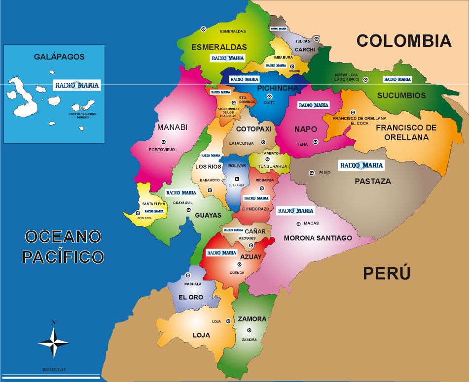 MAPA DEL ECUADOR